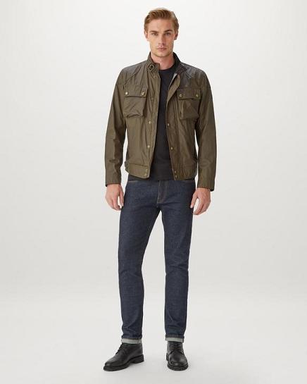 Veste Cirée Belstaff Homme Racemaster Taupe Coton France WK7843219